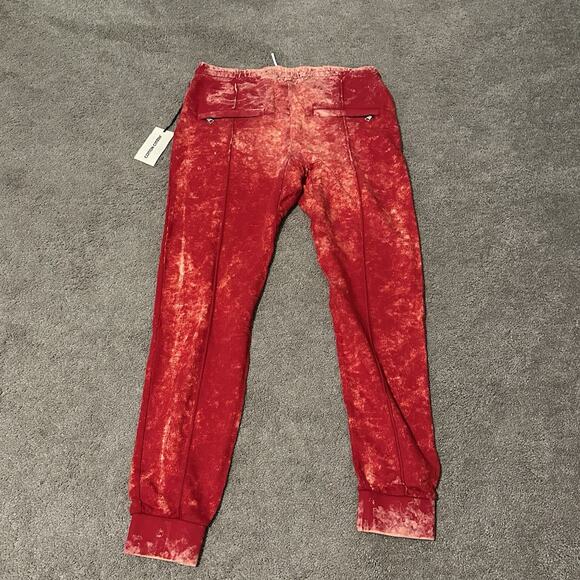 Cotton Citizen Men L Cobain Sweats Joggers Pants Vintage Red NWT - Picture 2 of 9